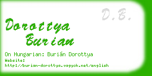 dorottya burian business card